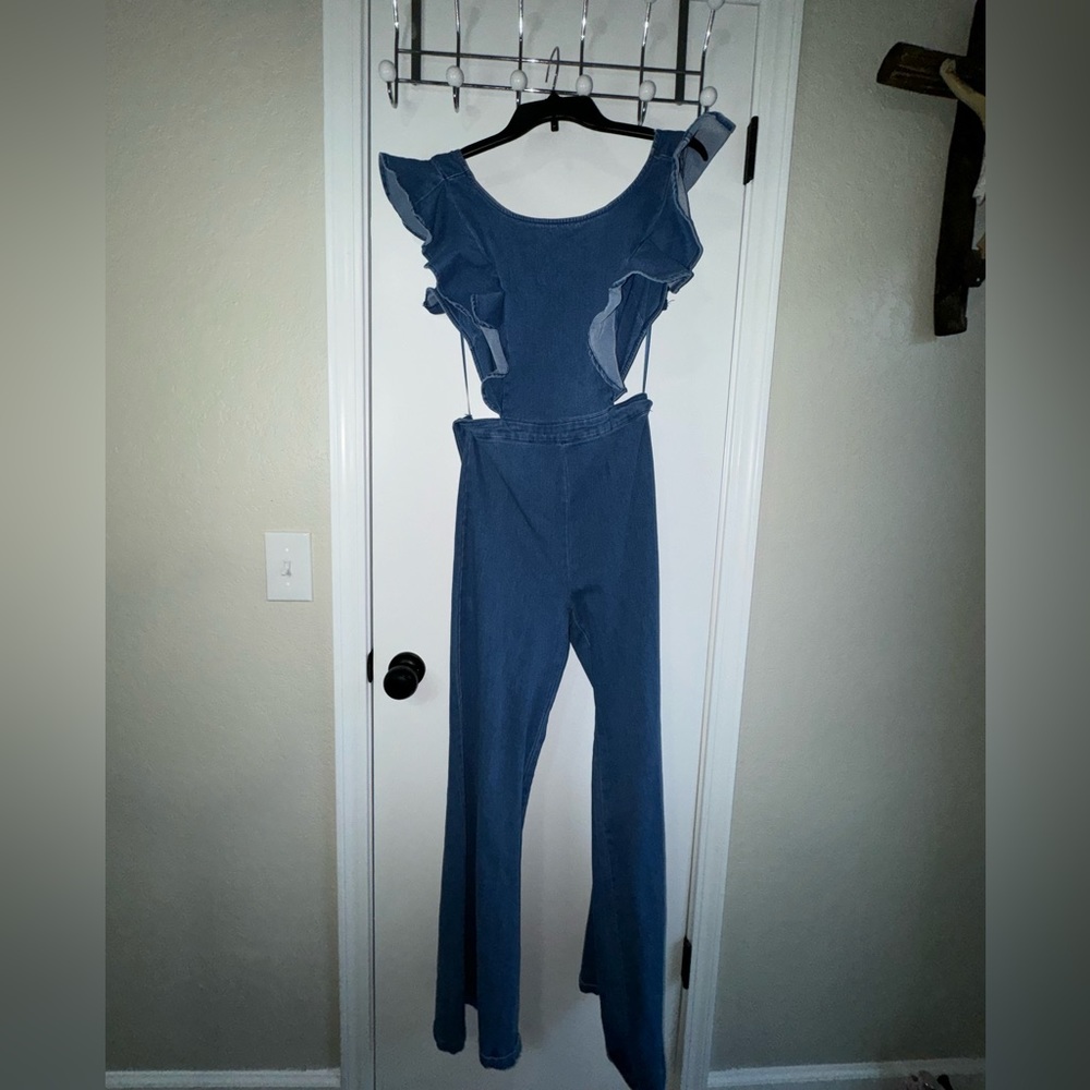 Bell bottom jumpsuit